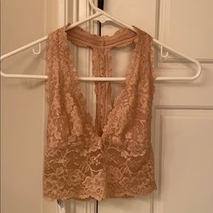 Lace free people bralette